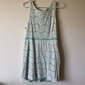 Elle Mint Green with Lace Overlay Women’s Formal Dress | Size 14 | Homecoming